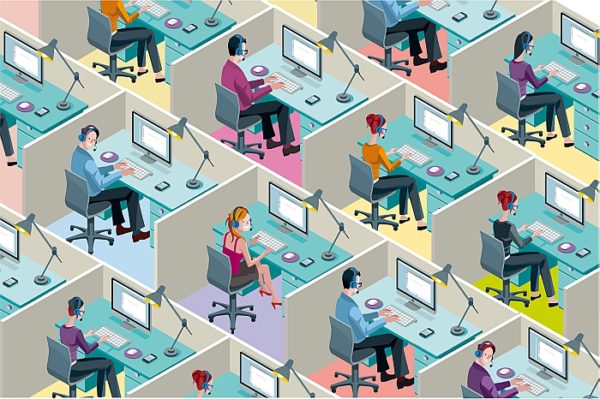 Isometric Office Cubicles